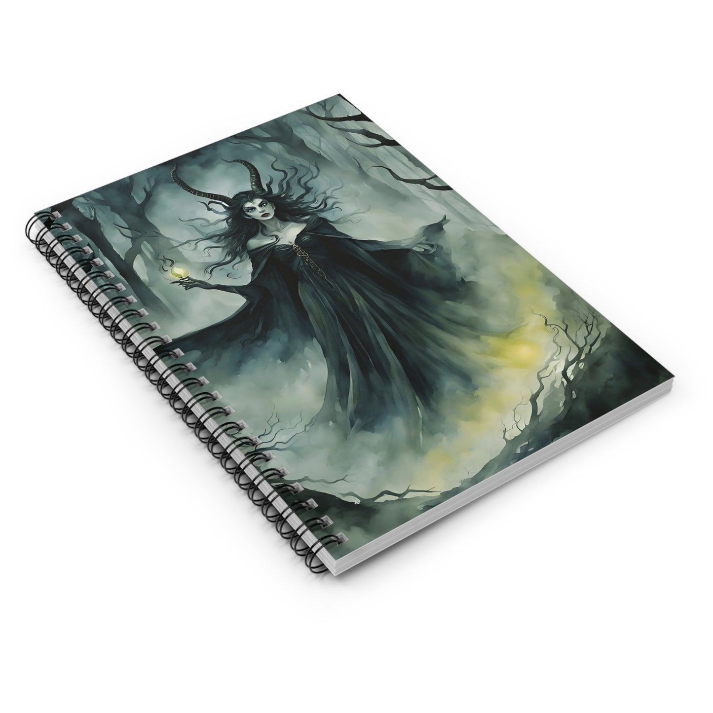🌑 Dark Enchantress Spiral Notebook