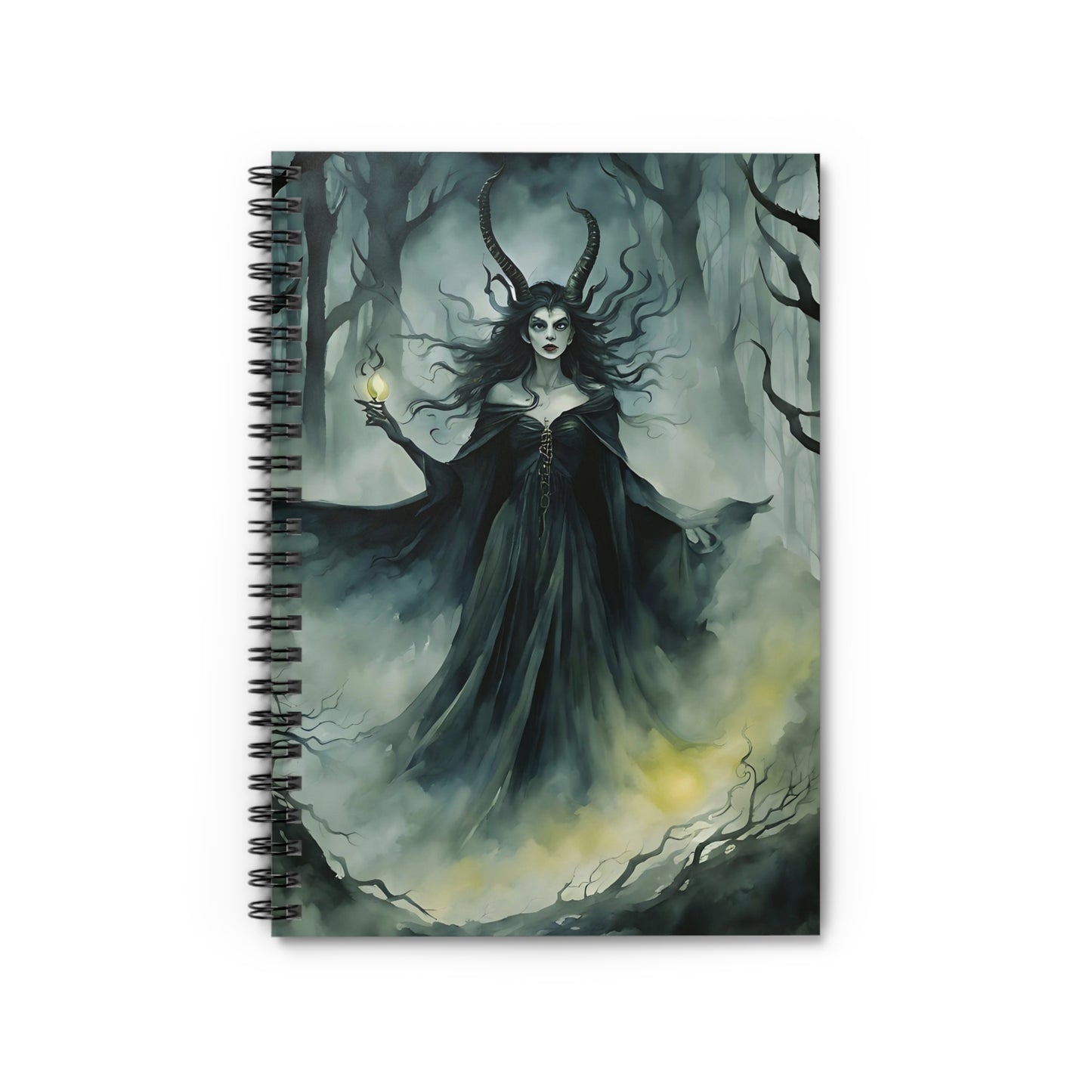 🌑 Dark Enchantress Spiral Notebook