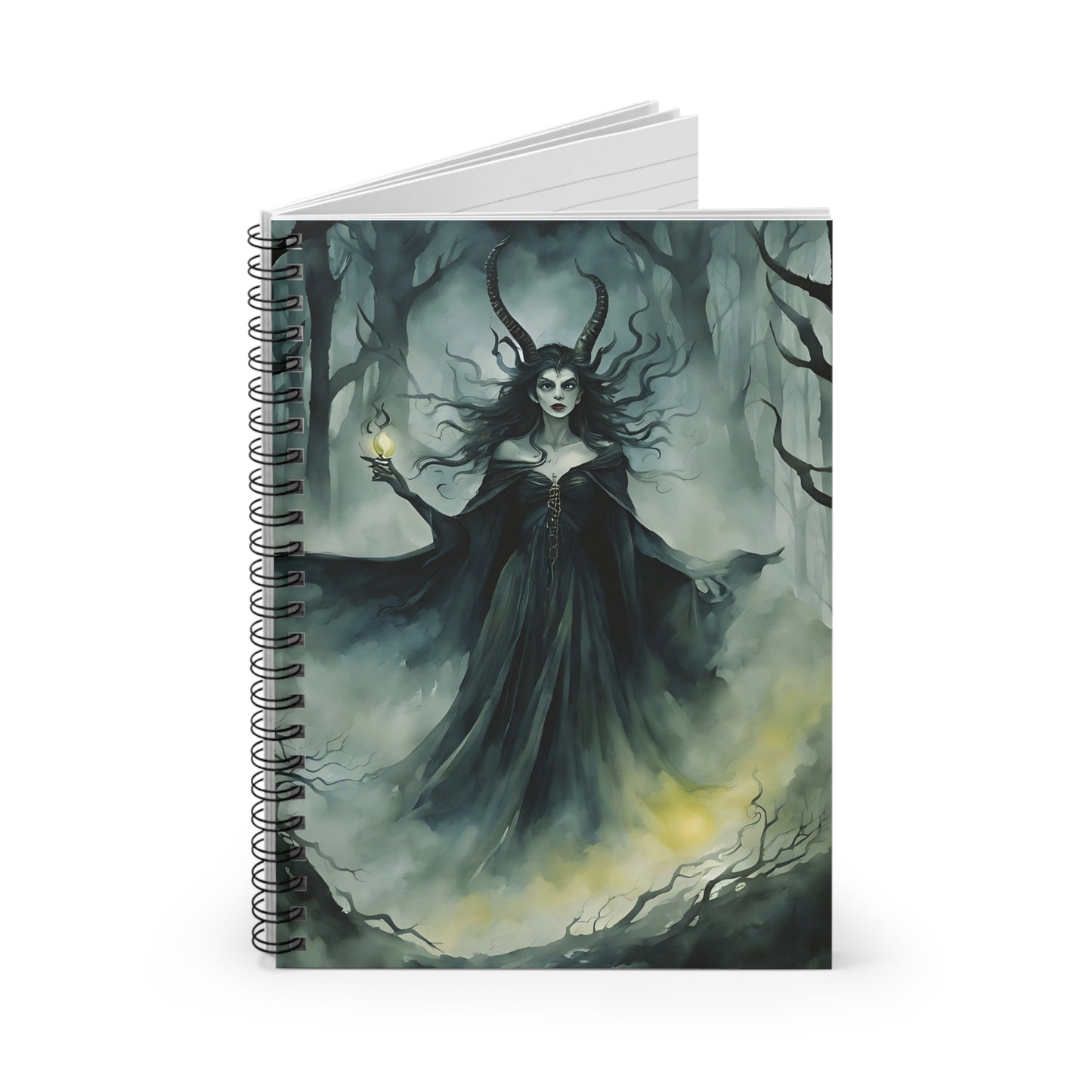 🌑 Dark Enchantress Spiral Notebook