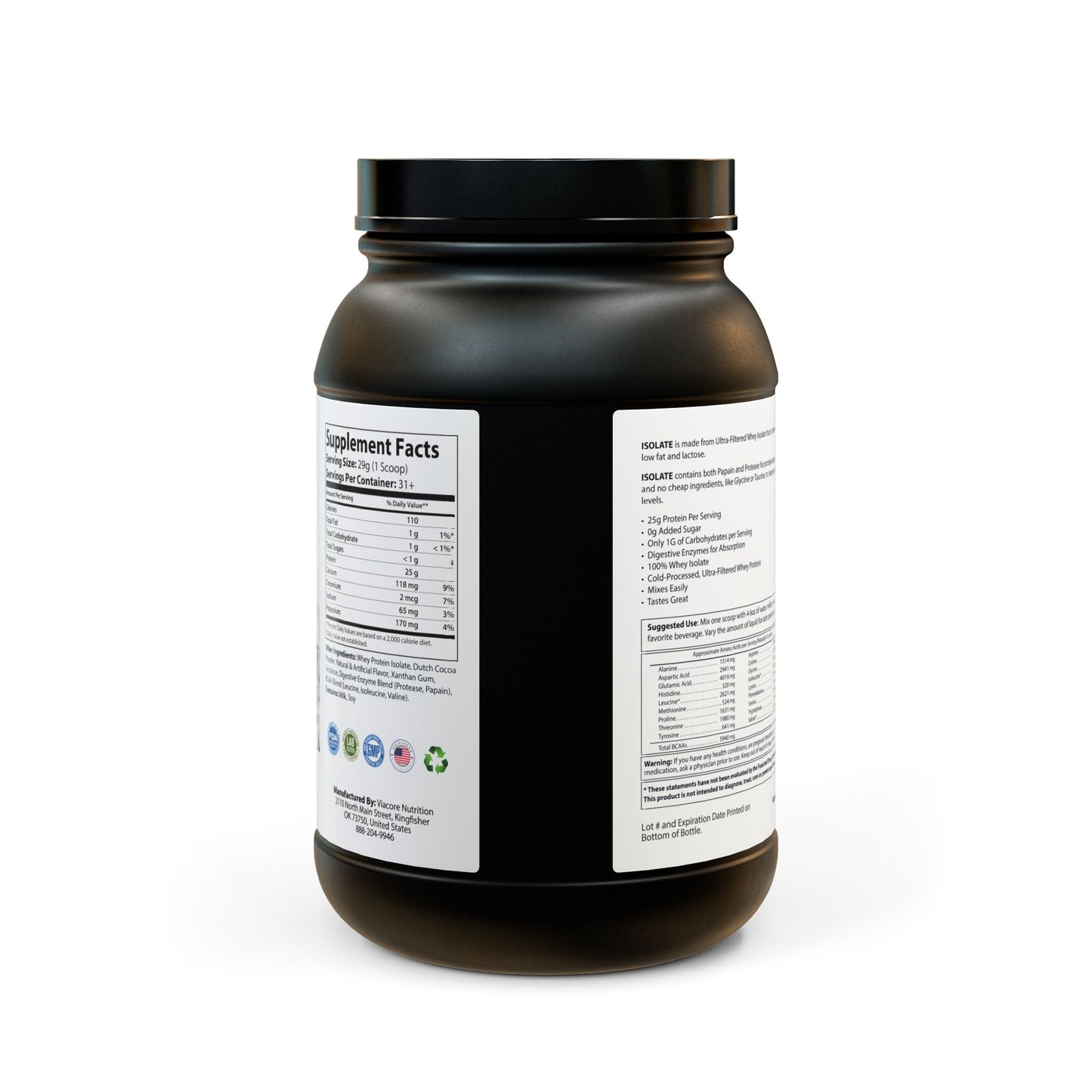 Arcanum Cacao – Whey Isolate Protein (Chocolate flavor)