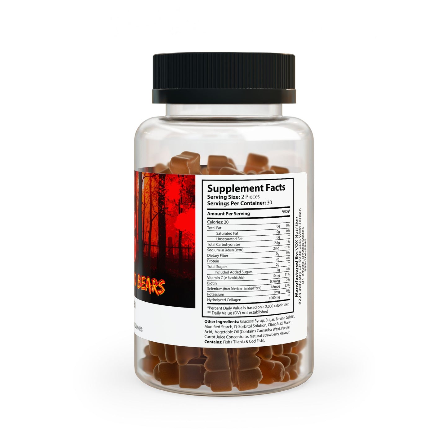🩸 Silkblood Bears – Collagen Gummies (60 Gummies)
