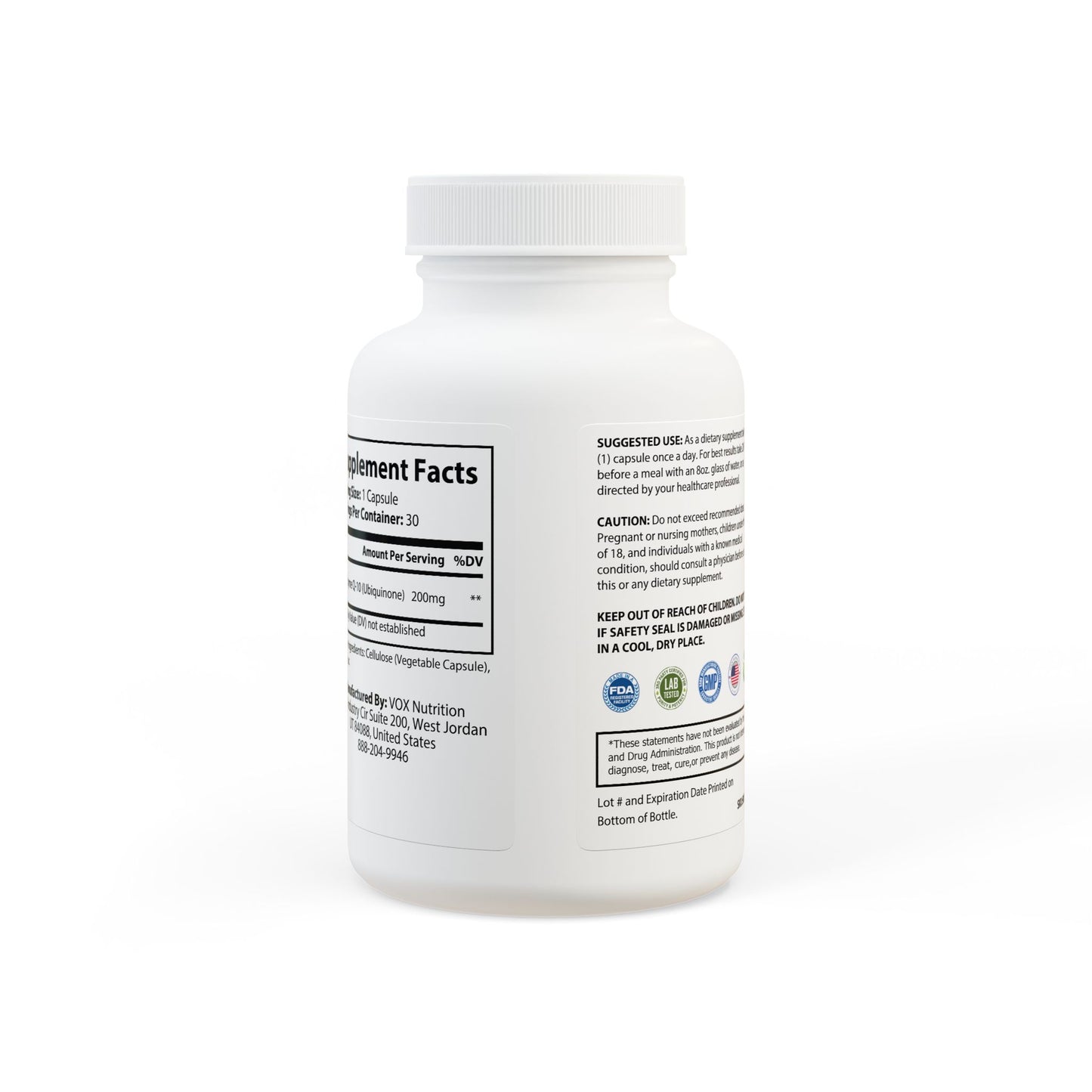 Enchanted Q - CoQ10 (Ubiquinone) Supplement (30 Caps)