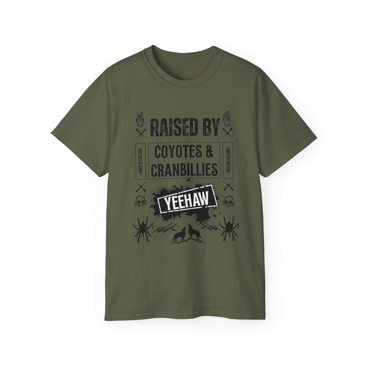 Raised by Coyotes & Cranbillies - Tee