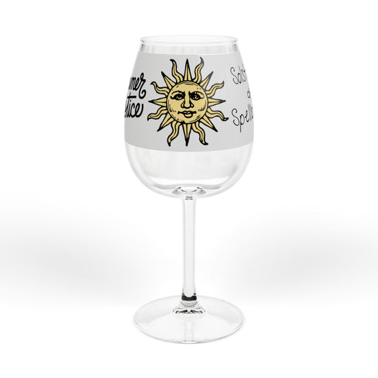 Summer Solstice Wine Glass