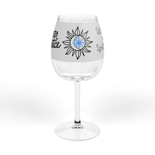 Winter Solstice Wine Glass