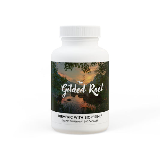 🌟The Gilded Root -Turmeric with BioPerine® (Black Pepper Fruit Extract) Supplement (60 Caps)